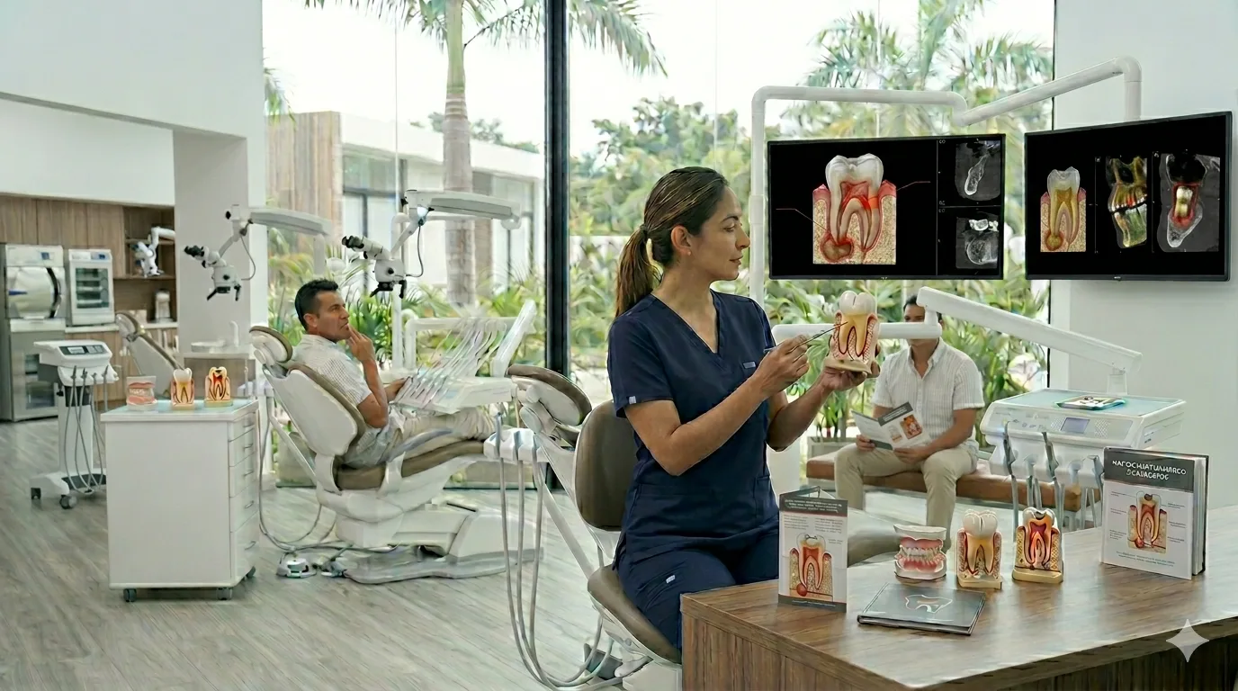 Diagnóstico y síntomas de infección o absceso dental en Villahermosa