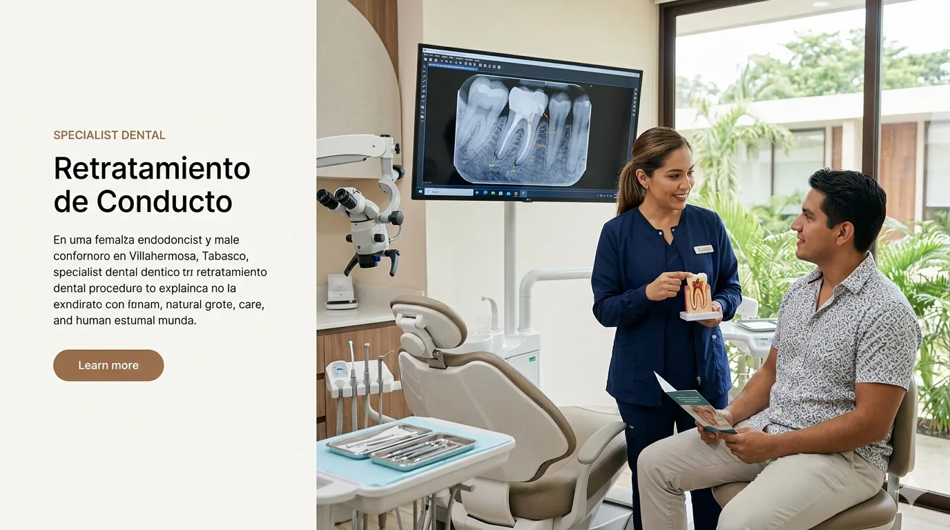 ¿Qué es un retratamiento de conducto o reendodoncia en Villahermosa?